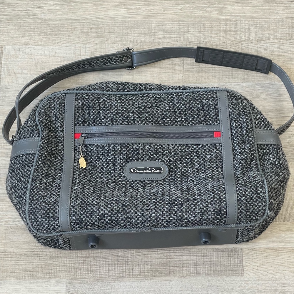 Oscar de la Renta Tweed Travel Bag